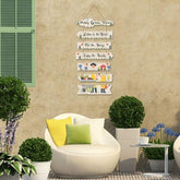 Garden Quote Wooden Wall Hanging for Home Decor | Decorative Items for Balcony | Gifts | Wooden Wall Decoration for Outdoor Decorative Garden | Artworks Item (WH_7003N), Set of 7 - Decor Mantra